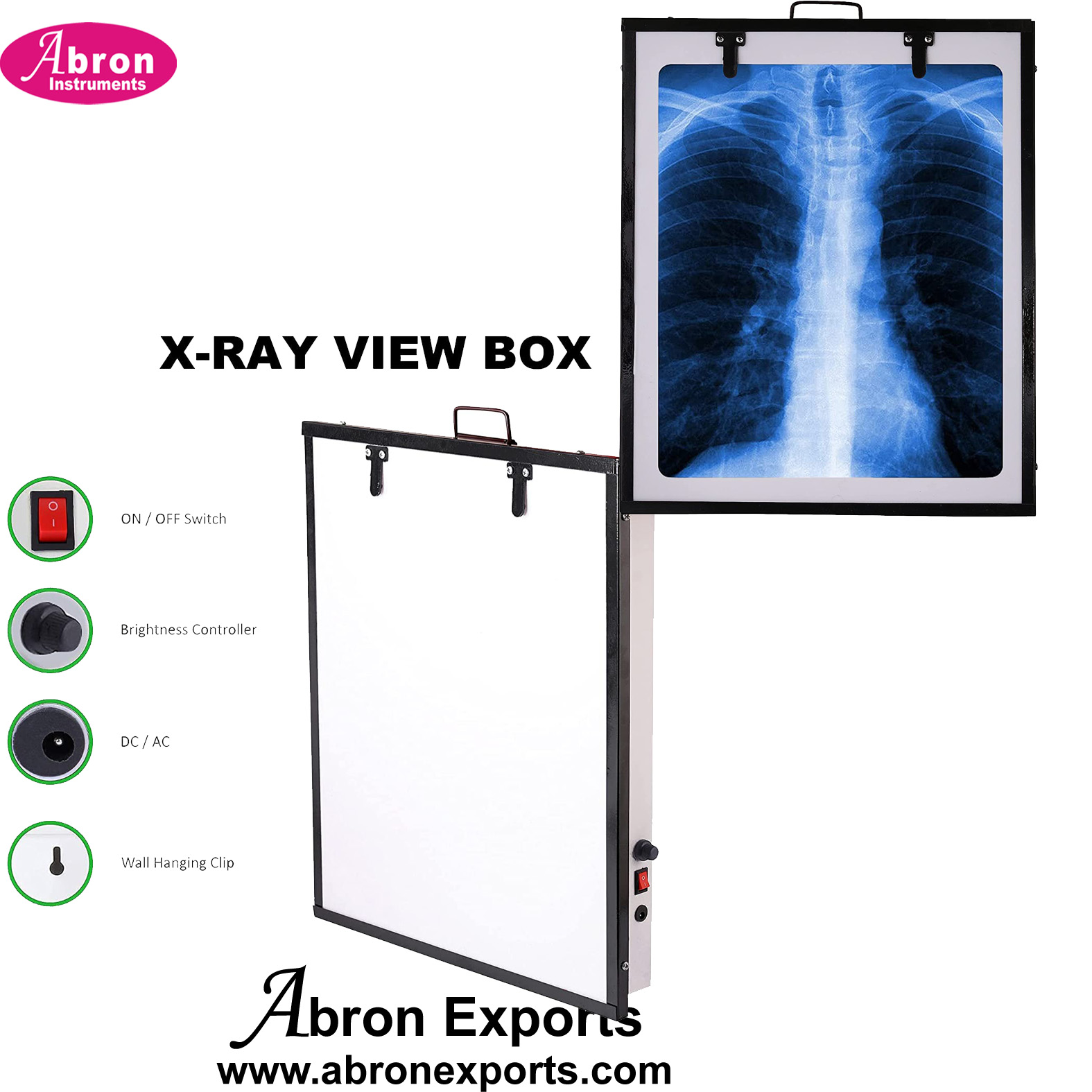 Ortho x-ray Viewing box with Light LED of CFL 220v Brightness adjustment Orthopadic Medical clinic Hospital Abron ABM-2781B 